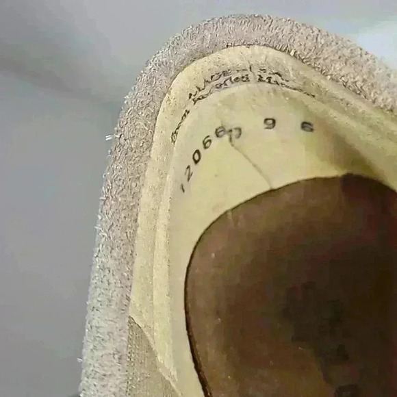 Soul of Africa womens shoe sz 8 mocassin tan wedge tussle suede beige mocassin - Picture 10 of 13